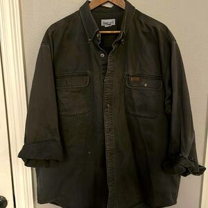 Carhartt denim button down shirt jacket. 100% cotton. Xl